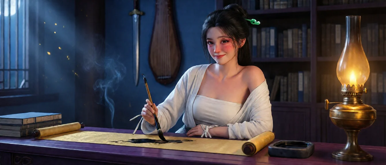书斋夜和访美诗 宛如约山宿网文版