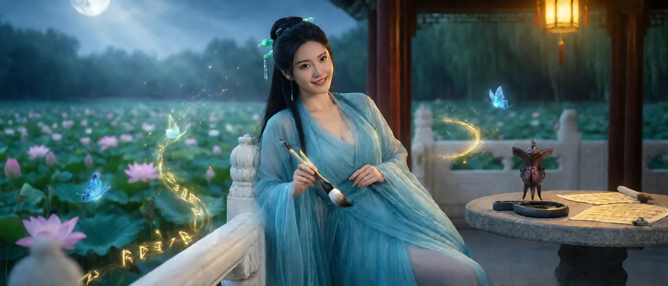 睡鸭池荷花联吟 画图缘山宿网文版